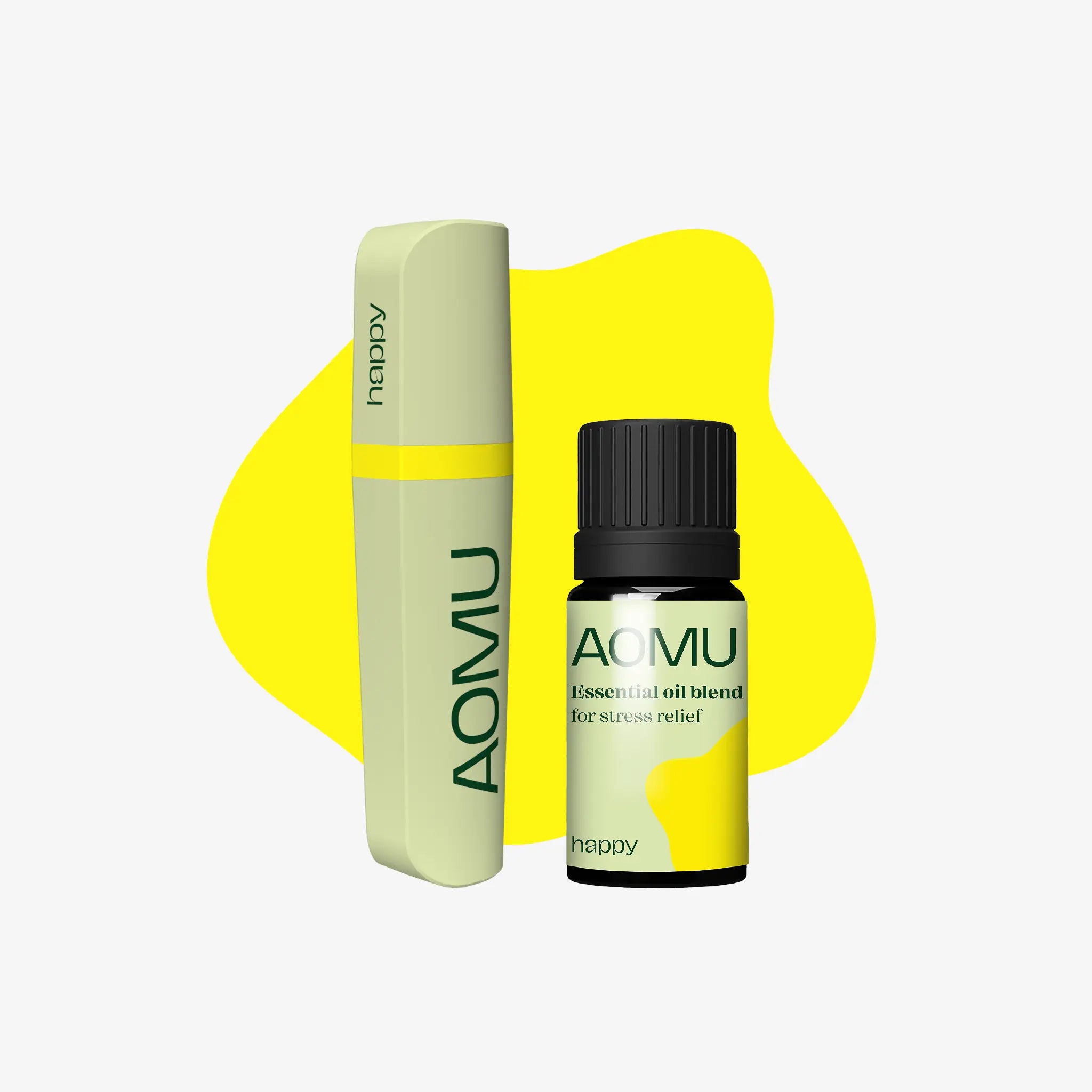 Happy – Inhaler stick & Functional oil blend set for stress relief